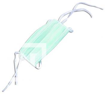 Masca protectie/igiena cu snur - TNT - VERDE - 50buc./pachet